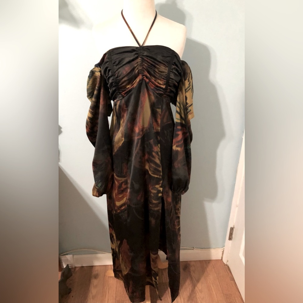 Urban Outfitters Butterfly Midi Dress Size Medium